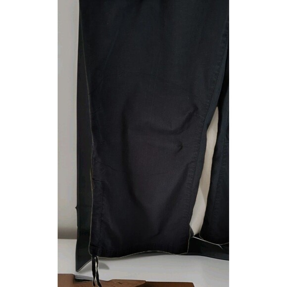 L-RL Lauren Active Cargo Pants Women's Size 16 Black Snap Closure & Pockets - Picture 4 of 16